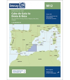 Imray Chart M12: Cabo de Gata to Dénia and Ibiza, Oct 2023 Edition