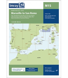 Imray Chart M15: Marseille to San Remo