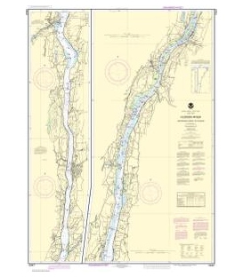 NOAA Chart 12347 Hudson River Wappinger Creek to Hudson