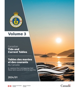 Canadian Tide and Current Tables Volume 3 St. Lawrence River and Saguenay Fiord, 2024 Edition