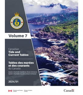 Canadian Tide and Current Tables Volume 7 Queen Charlotte Sound to Dixon Entrance, 2024 Edition