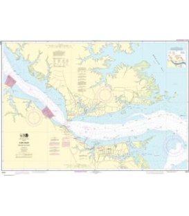NOAA Chart 12241 York River Yorktown and Vicinity