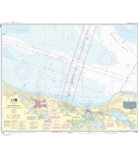 NOAA Chart 12254 Chesapeake Bay Cape Henry to Thimble Shoal Light