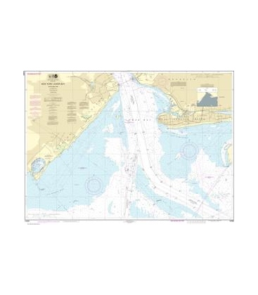 OceanGrafix NOAA Nautical Charts 12402 New York Lower Bay Northern Part