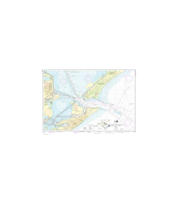 NOAA Chart 11324 Galveston Bay Entrance Galveston and Texas City Harbors