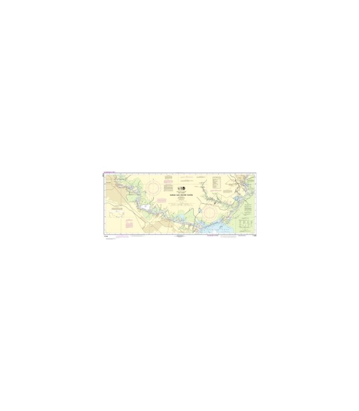 OceanGrafix NOAA Nautical Charts 11343 Sabine and Neches Rivers
