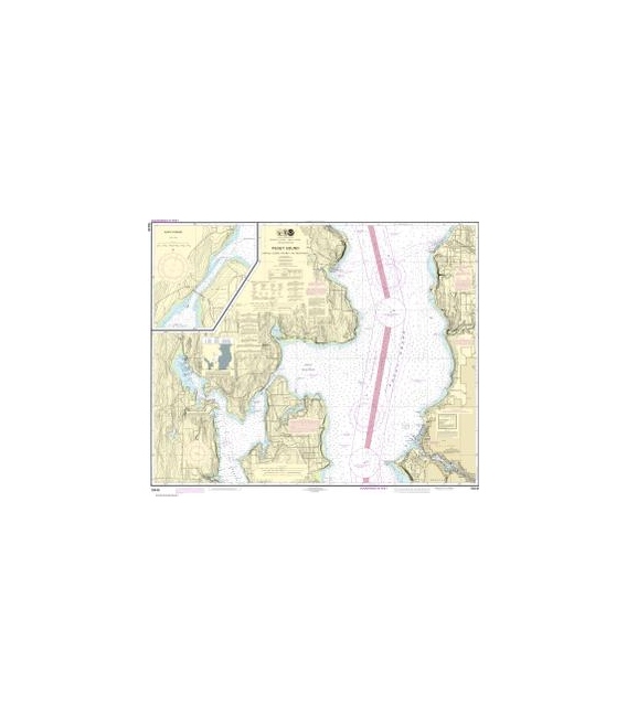 NOAA Chart 18446 Puget Sound-Apple Cove Point to Keyport - Agate Passage