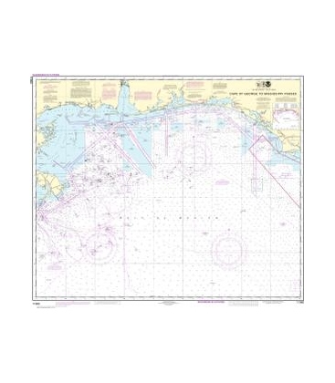 NOAA Chart 11360 Cape St. George to Mississippi Passes