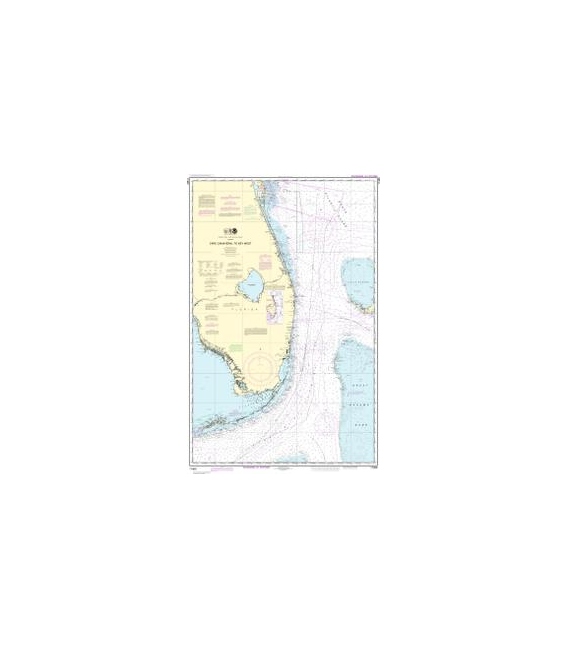 NOAA Chart 11460 Cape Canaveral to Key West
