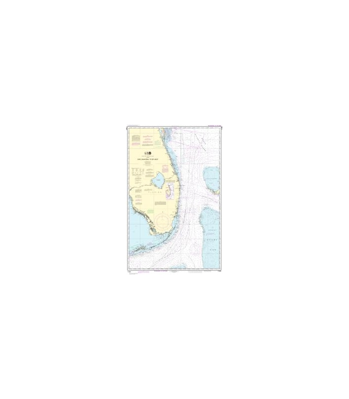 11460 Cape Canaveral To Key West - Gulf Coast Nautical Chart