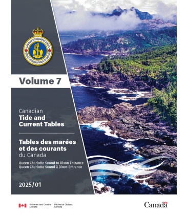 Canadian Tide and Current Tables Volume 7, 2025 Edition