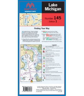 Maptech - Lake Michigan Waterproof Chart WPC145, 1st Edition 2024