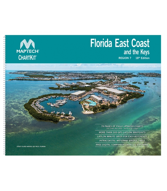 Maptech ChartKit Region 7: Florida East Coast and the Keys - 18th Edition, 2025