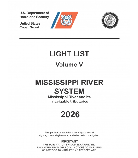 USCG Light List V 2026: Mississippi River