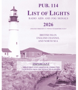 Pub. 114 - List of Lights, Radio Aids and Fog Signals for the British Isles, English Channel and North Sea, 2026 Edition