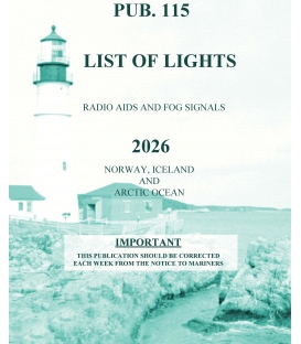 Pub. 115, List of Lights, Radio Aids and Fog Signals for Norway, Iceland and the Arctic Ocean, 2026 Edition