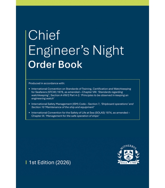 Chief Engineer's Night Order Book (1st, 2026)