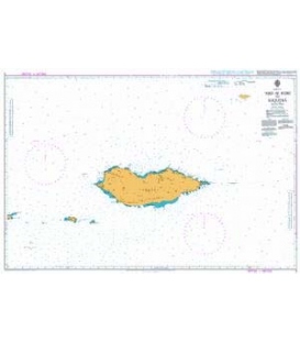 British Admiralty Nautical Chart 5 `Abd Al Kuri to Suqutra (Socotra)