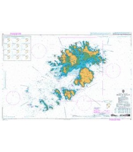 British Admiralty Nautical Chart 34 Isles of Scilly