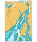 British Admiralty Nautical Chart 136 Hugli River - Sagar Roads to Kukrahati Reach