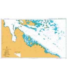 British Admiralty Nautical Chart 171 Southern Approaches to Massawa (Mits`iwa)