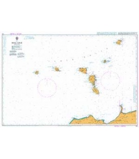 British Admiralty Nautical Chart 172 Isole Eolie