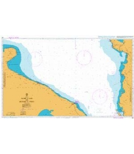British Admiralty Nautical Chart 186 Vlore to Bar and Brindisi to Vieste