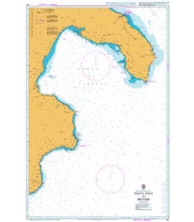 British Admiralty Nautical Chart 187 Punta Stilo to Brindisi