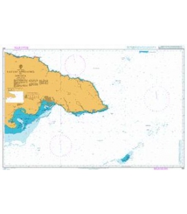 British Admiralty Nautical Chart 255 Eastern Approaches to Jamaica