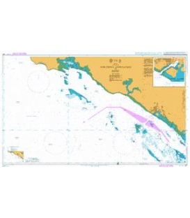 British Admiralty Nautical Chart 327 Northern Approaches to Yanbu'
