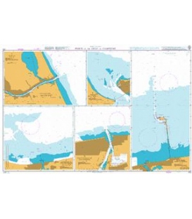 British Admiralty Nautical Chart 372 Ports in the Gulf of Campeche