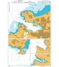 British Admiralty Nautical Chart 499 Harbours in Saint Lucia
