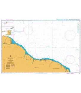 British Admiralty Nautical Chart 517 Trinidad to Cayenne