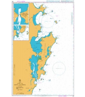 British Admiralty Nautical Chart 544 Canal de Santa Catarina