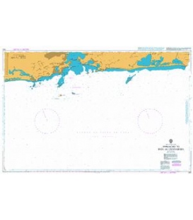 British Admiralty Nautical Chart 553 Approaches to Rio de Janeiro
