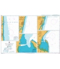 British Admiralty Nautical Chart 575 Ports and Anchorages on the East Coast of India