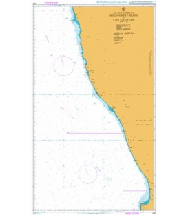 British Admiralty Nautical Chart 632 Hollandsbird Island to Cape Columbine