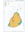 British Admiralty Nautical Chart 711 Mauritius