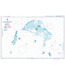 British Admiralty Nautical Chart 721 Southern Approaches to the Seychelles Group