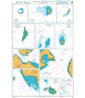 British Admiralty Nautical Chart 724 Anchorages in the Seychelles Group and Outlying Islands