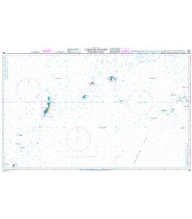 British Admiralty Nautical Chart 763 Caroline Islands (Western Part)