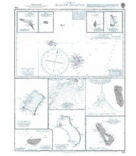 British Admiralty Nautical Chart 766 Ellice Islands