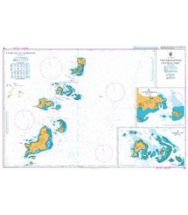 British Admiralty Nautical Chart 794 The Grenadines - Central Part