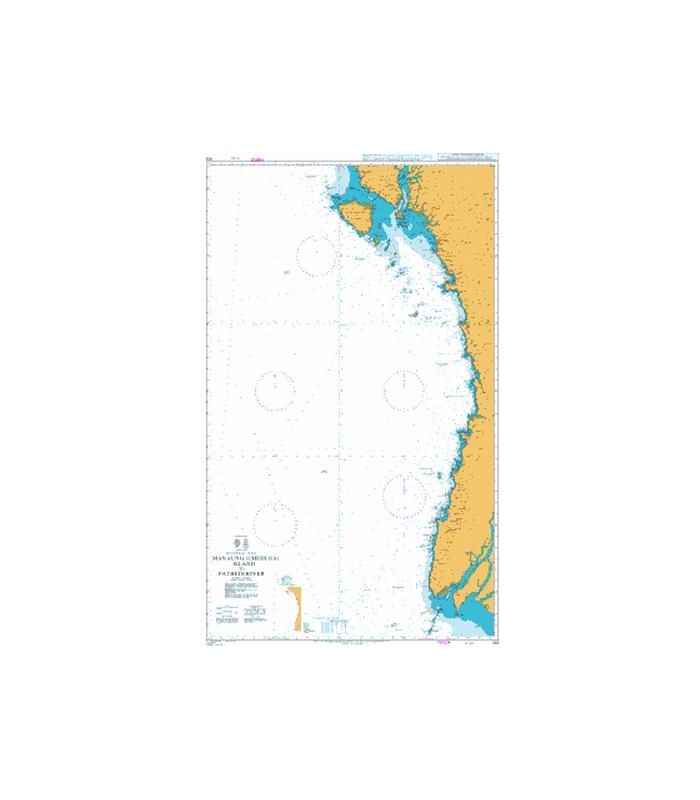 British Admiralty Nautical Chart 818 Manaung (Cheduba)ÊIsland to ...