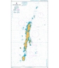 British Admiralty Nautical Chart 825 Andaman Islands