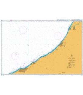British Admiralty Nautical Chart 856 Oued Sebou to Casablanca