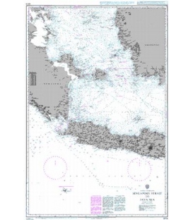 British Admiralty Nautical Chart 941A Singapore Strait to Java Sea
