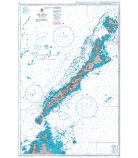 British Admiralty Nautical Chart 967 Palawan