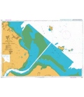 British Admiralty Nautical Chart 1033 Approaches to Degrad des Cannes