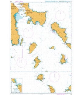 British Admiralty Nautical Chart 1038 Steno Sifnou to Steno Kafirea